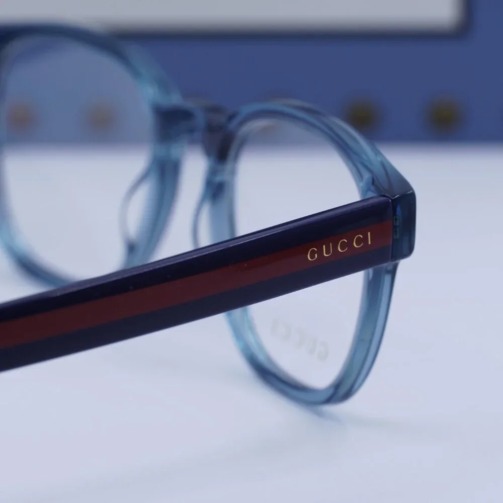 Gucci GG0927O 006 Square Eyeglasses 49mm - Blue